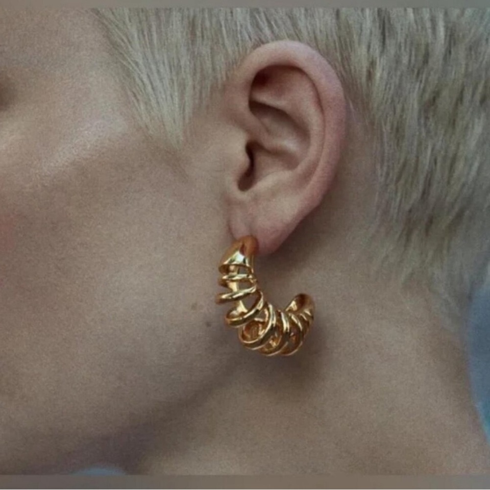 Luxury Gold Hoop Earrings